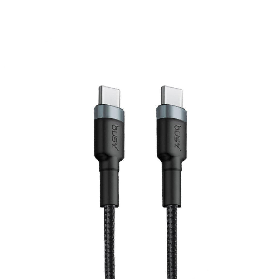 Busy Type C with Type C cable braid 60W 1m black
