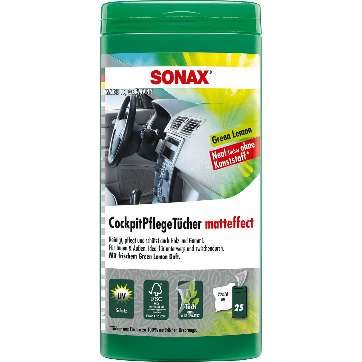SONAX Cockpitpleje Mat 25 stk. - Xpert Cleaning