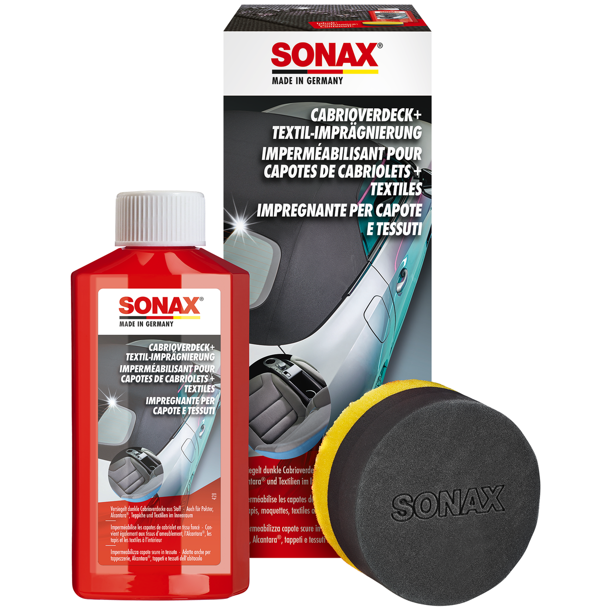 SONAX Cabrioletkaleche + Tekstilimprægnering 250ml