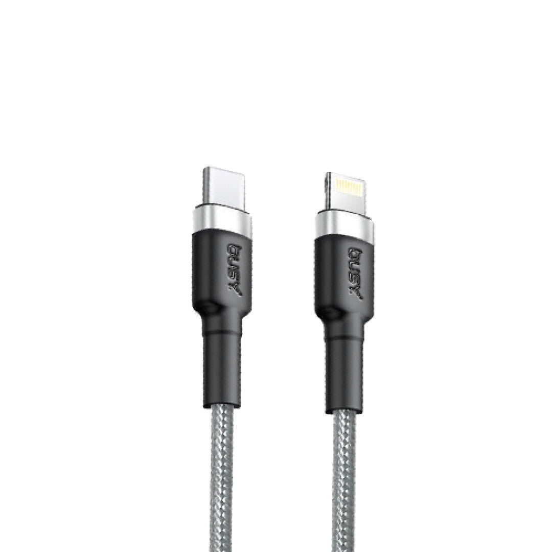 Busy Type C with Ligth. cable 27W 1m braid black