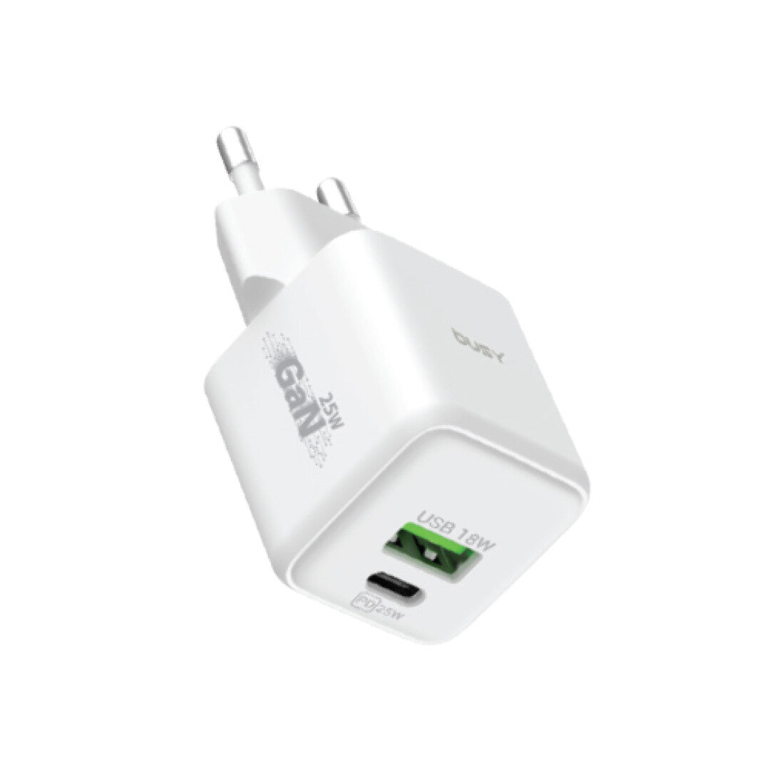 Busy Double USB wall charger 25W GAN
