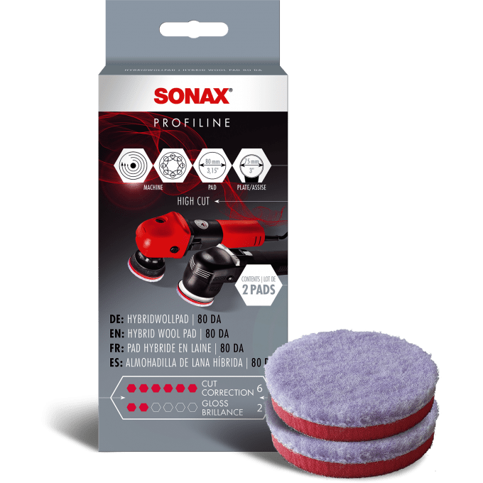 SONAX Hybrid Wool Pad 80 DA (2 St.)