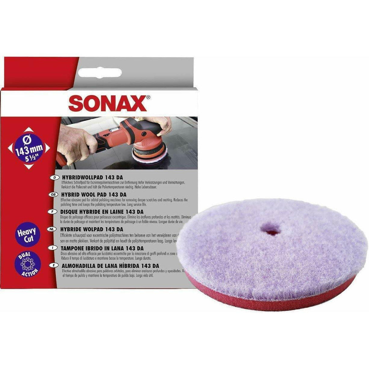 SONAX Polerskive Hybrid Wool DA - Xpert Cleaning